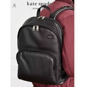 Jack Spade Pebbled Leather Backpack - black